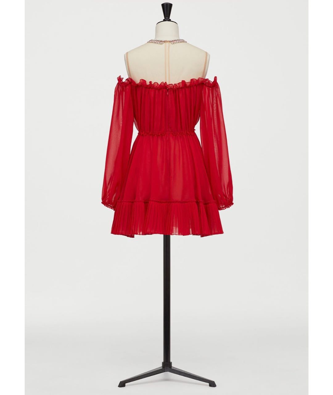 GIAMBATTISTA VALLI Красное полиэстеровое платье, фото 2