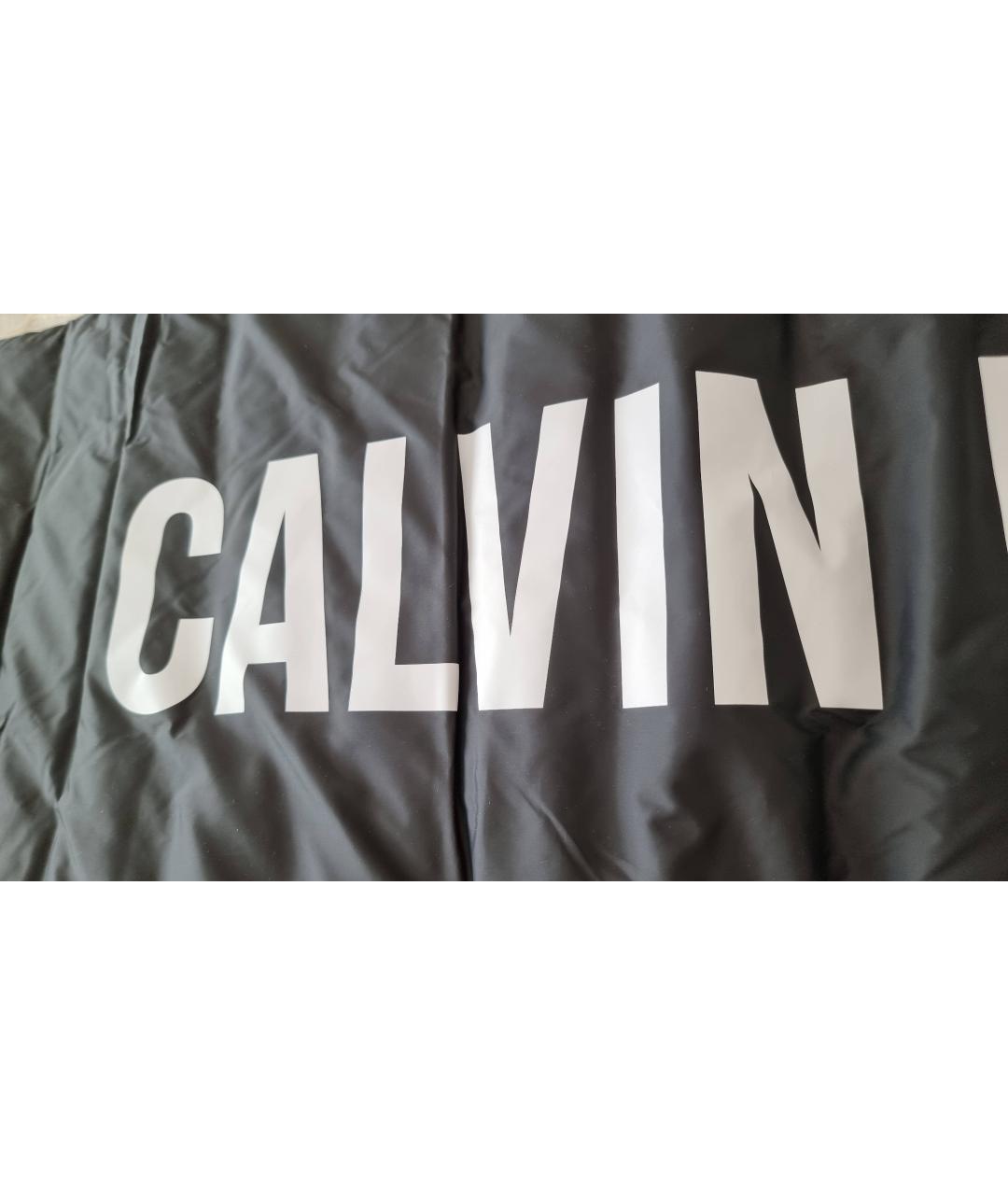 CALVIN KLEIN Черный шарф, фото 4
