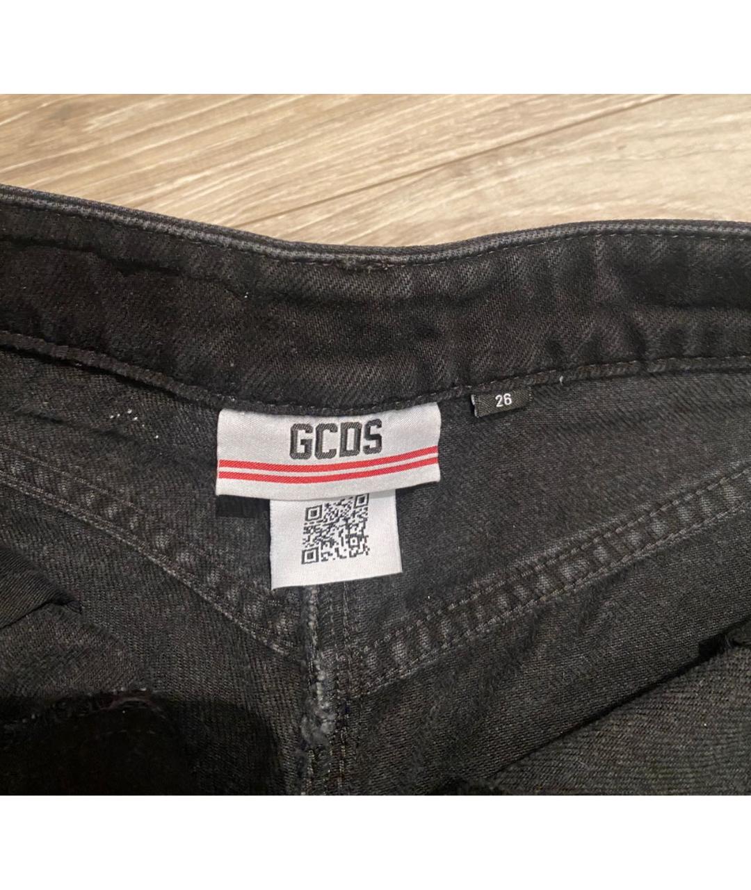 GCDS Черные хлопковые шорты, фото 4