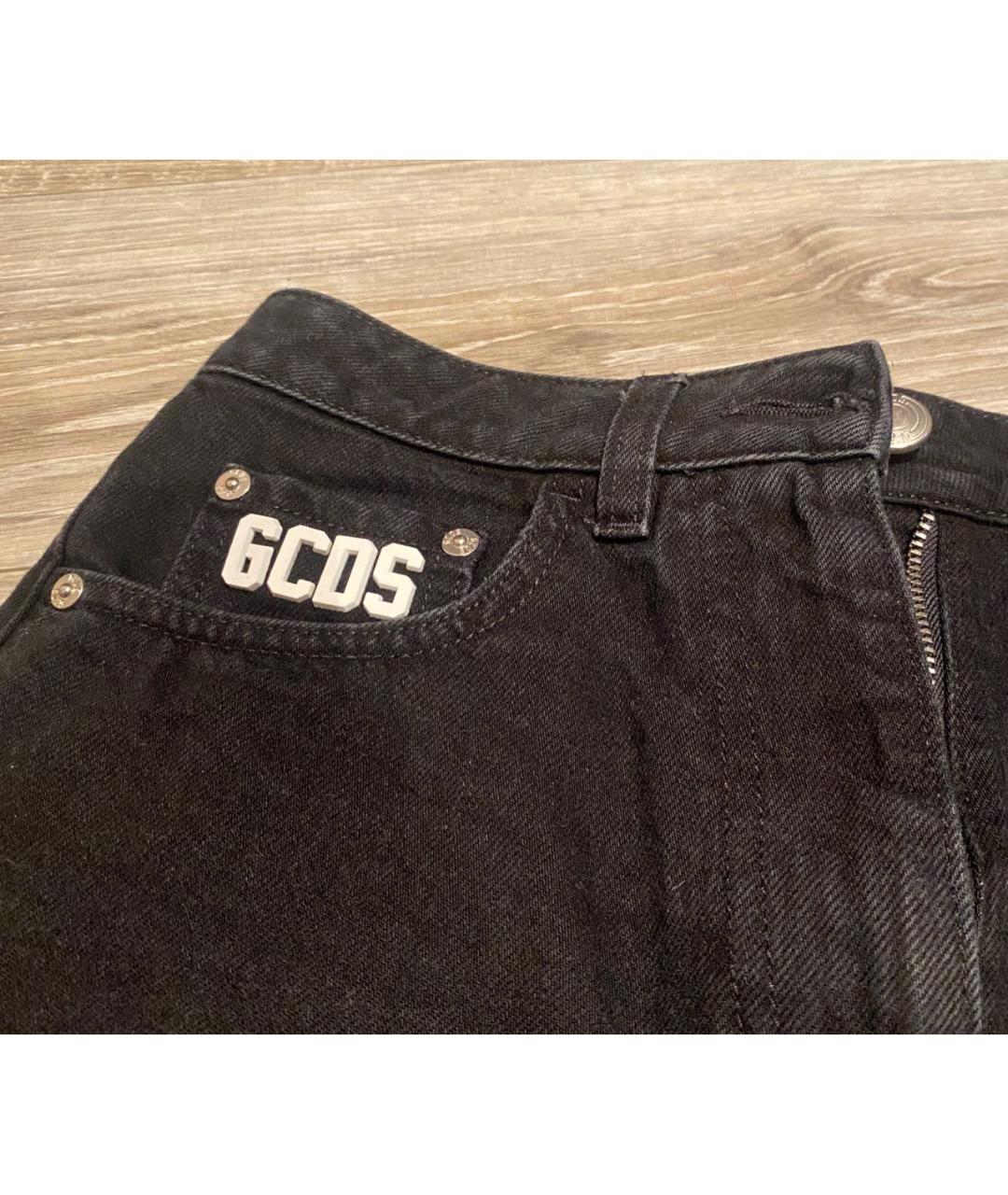 GCDS Черные хлопковые шорты, фото 3