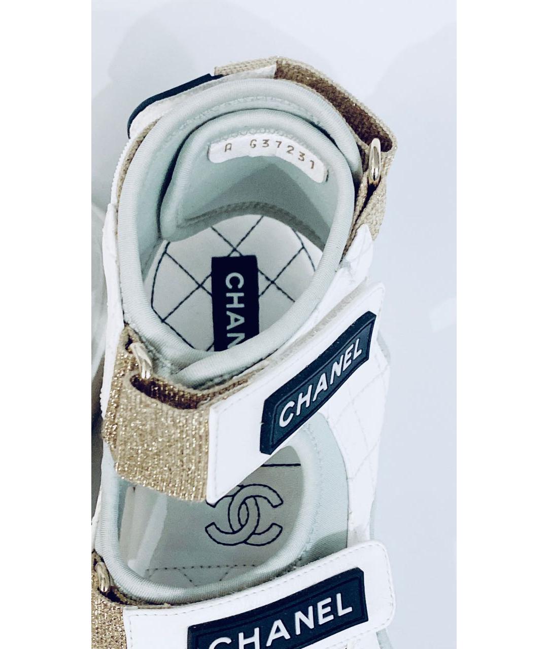 CHANEL Белые сандалии, фото 5