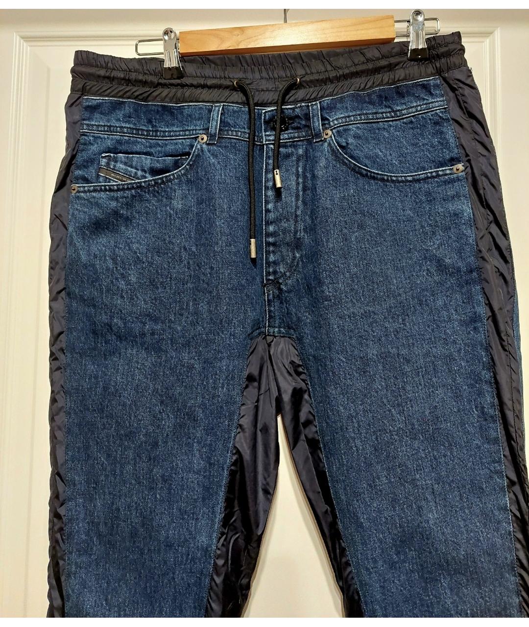 DIESEL BLACK GOLD Темно-синие хлопковые джинсы скинни, фото 3
