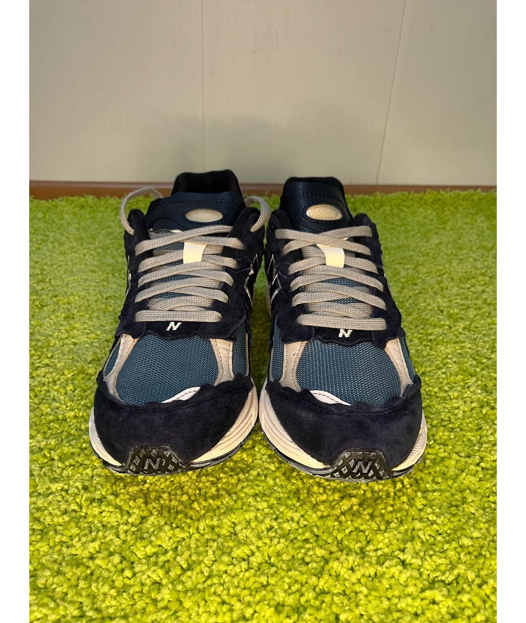 NEW BALANCE Темно-синие замшевые низкие кроссовки / кеды, фото 2