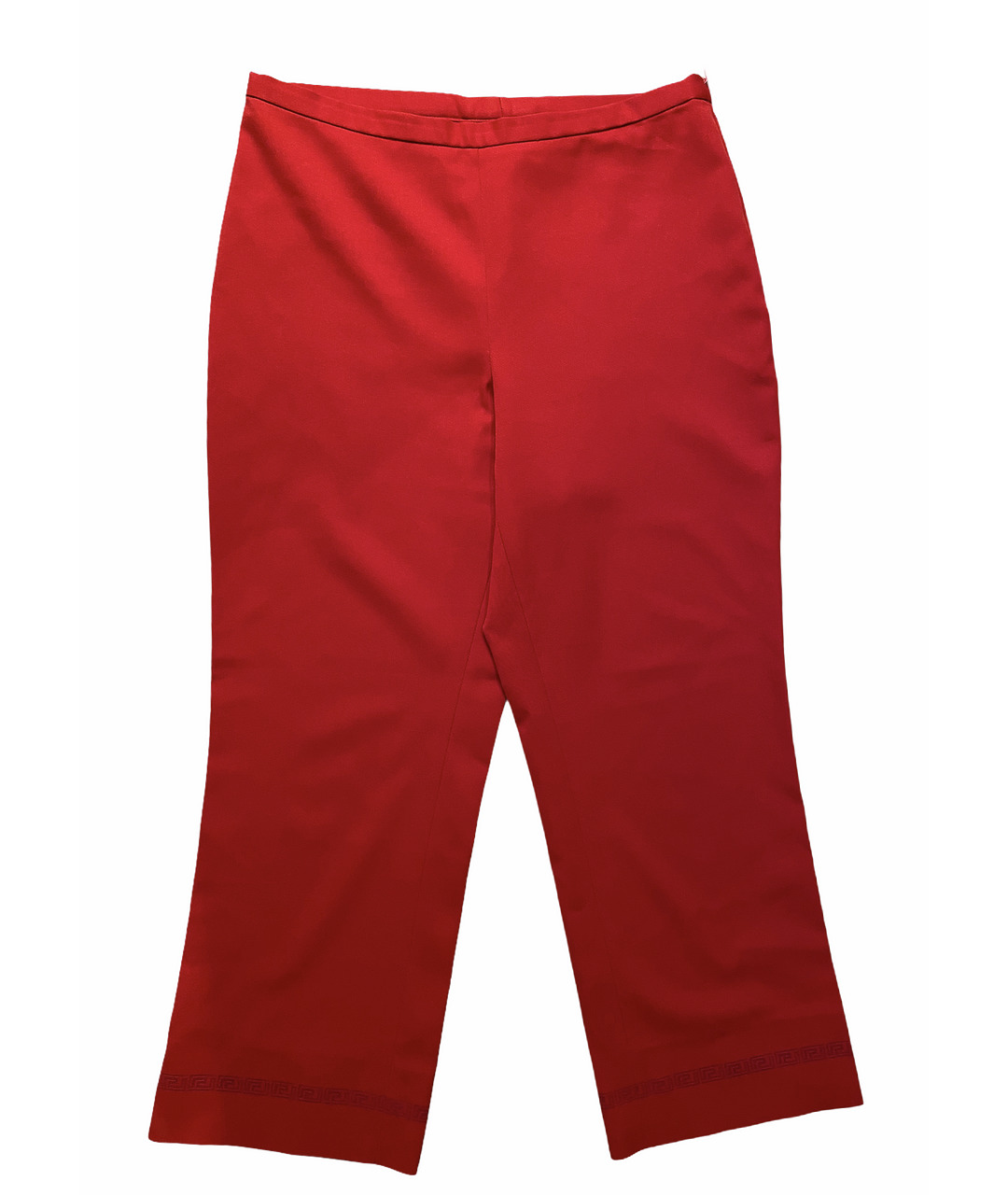 VERSACE Красные брюки широкие, фото 4