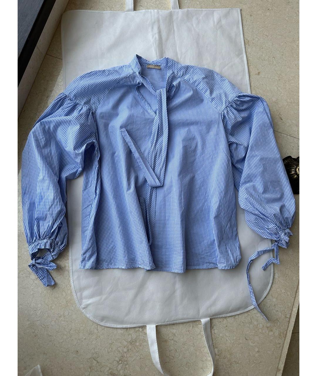 12 STOREEZ Голубая хлопковая рубашка, фото 2