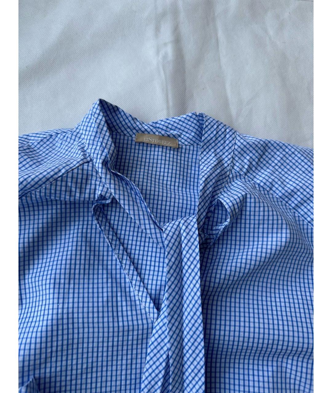 12 STOREEZ Голубая хлопковая рубашка, фото 3