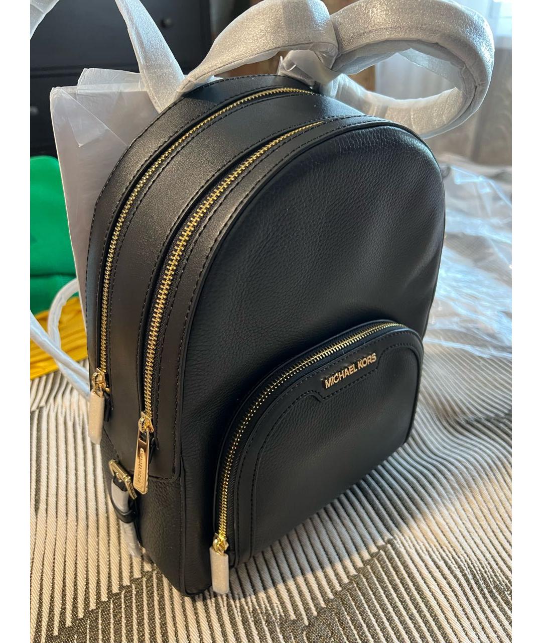 MICHAEL KORS Черный кожаный рюкзак, фото 2