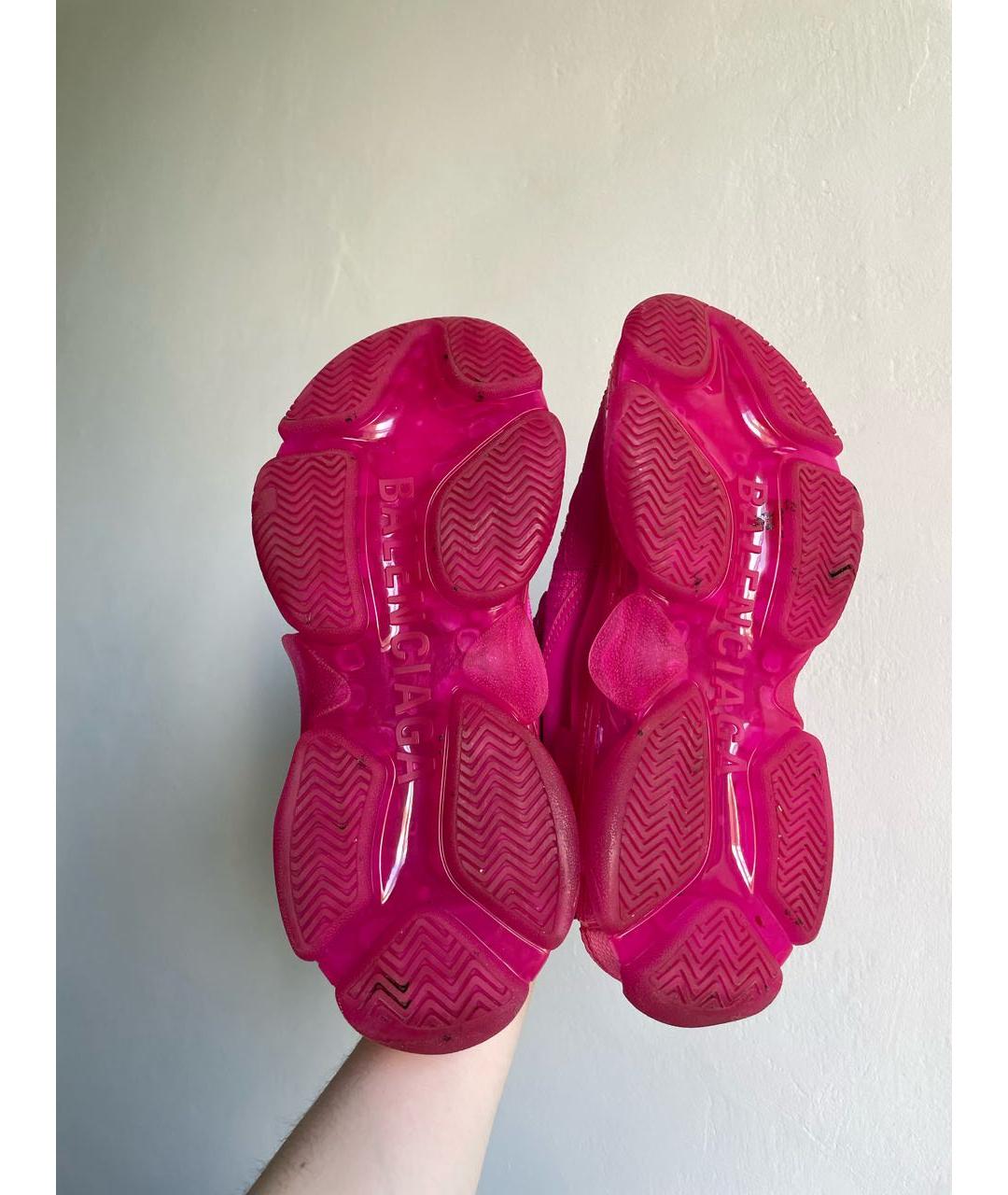 BALENCIAGA Фуксия кроссовки, фото 6