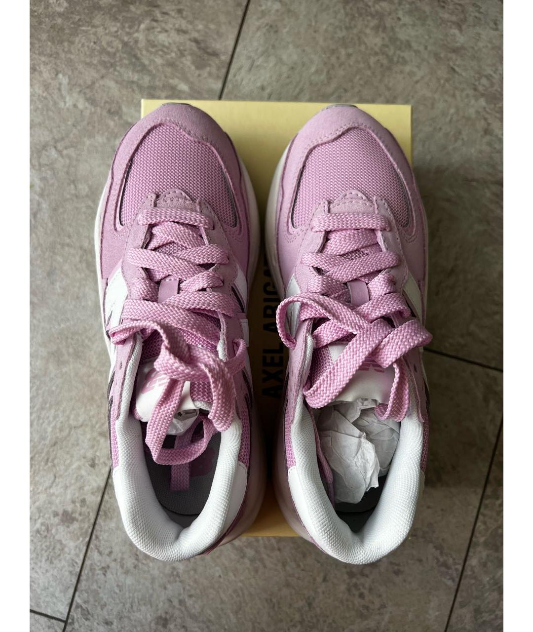 NEW BALANCE Розовые замшевые кроссовки, фото 3