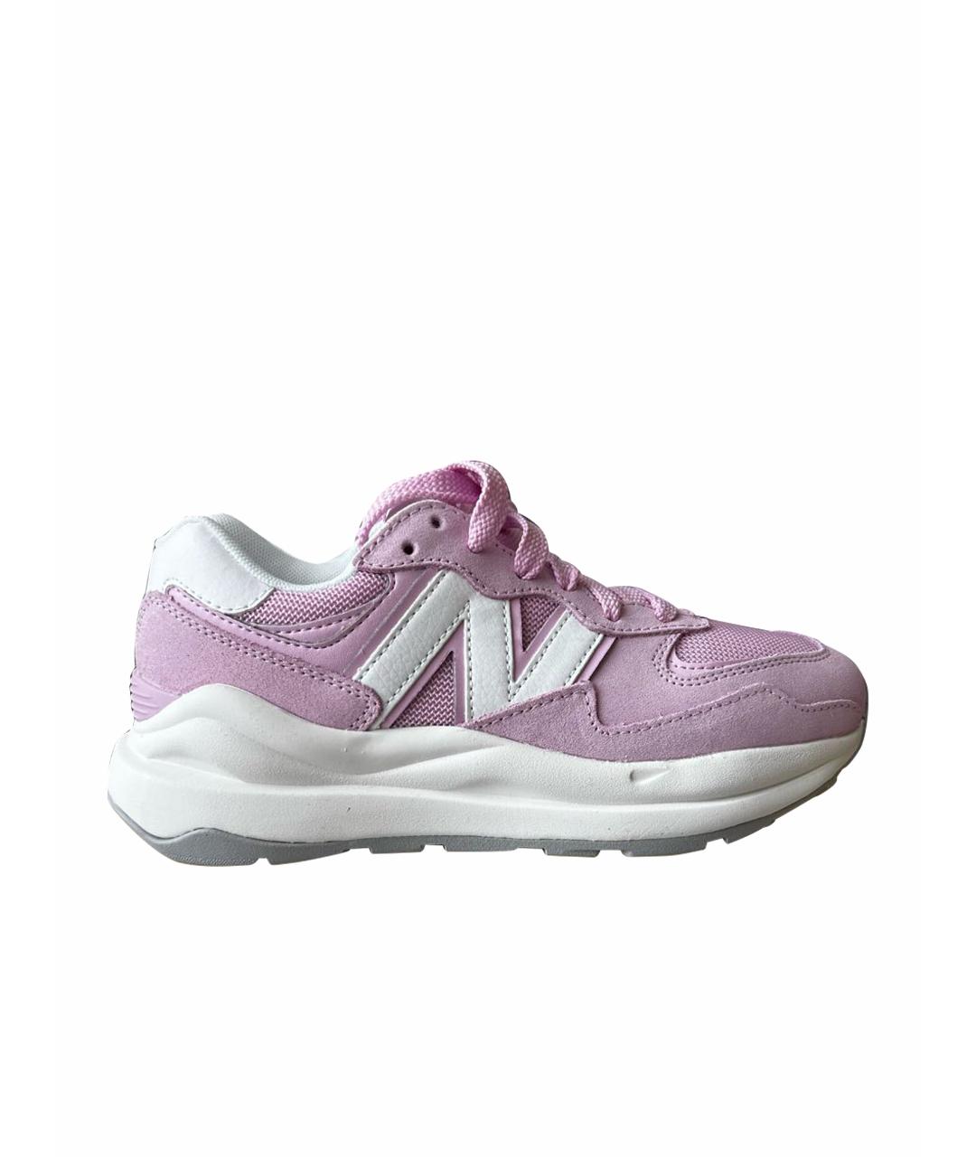 NEW BALANCE Розовые замшевые кроссовки, фото 1