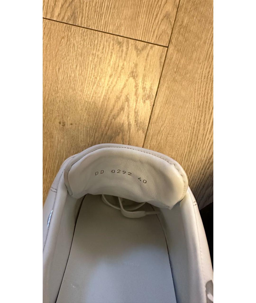 LOUIS VUITTON Белые кожаные кеды, фото 5