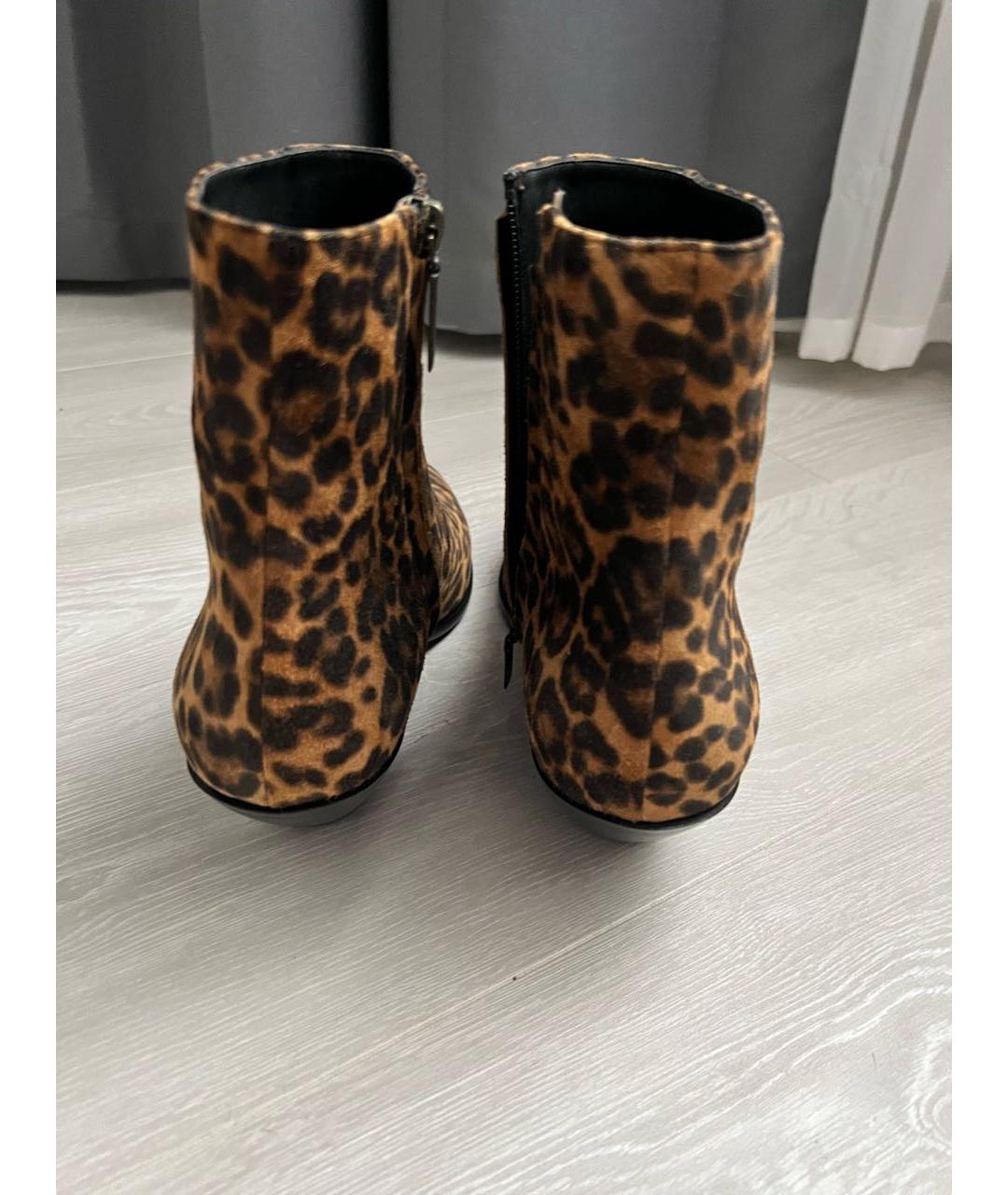 SAINT LAURENT Кожаные полусапоги, фото 4