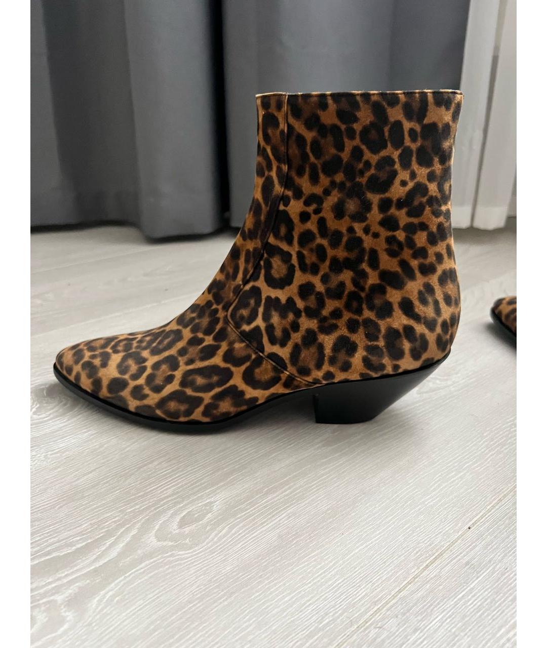 SAINT LAURENT Кожаные полусапоги, фото 8