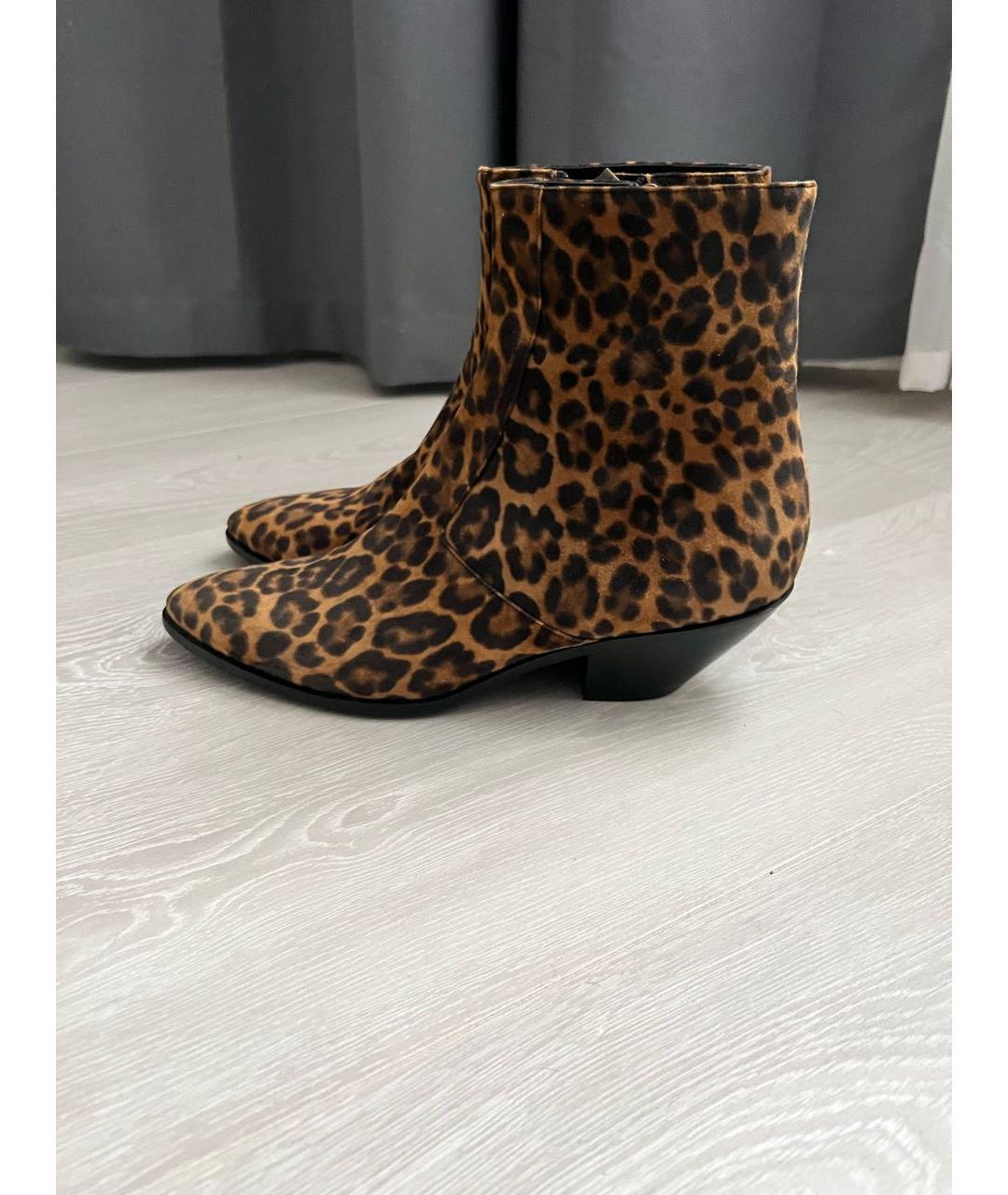 SAINT LAURENT Кожаные полусапоги, фото 7