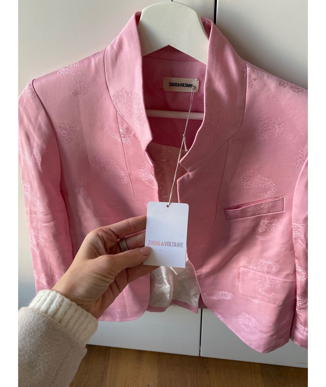 ZADIG & VOLTAIRE Розовый вискозный жакет/пиджак, фото 3