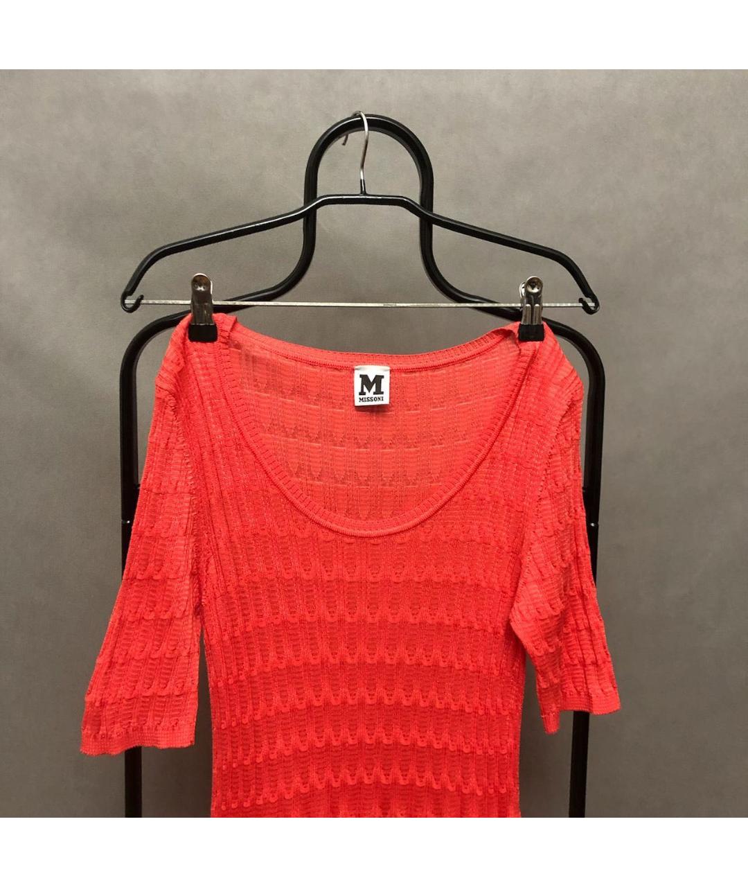 M MISSONI Коралловое повседневное платье, фото 3