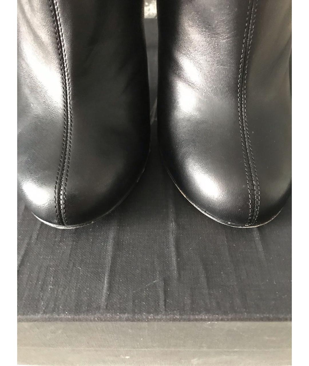 GIUSEPPE ZANOTTI DESIGN Черные кожаные ботильоны, фото 4