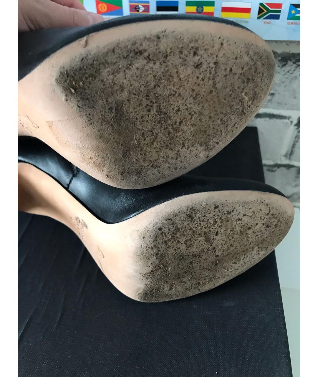 GIUSEPPE ZANOTTI DESIGN Черные кожаные ботильоны, фото 5