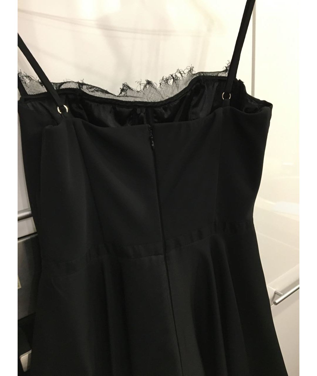 ELISABETTA FRANCHI Черное коктейльное платье, фото 2