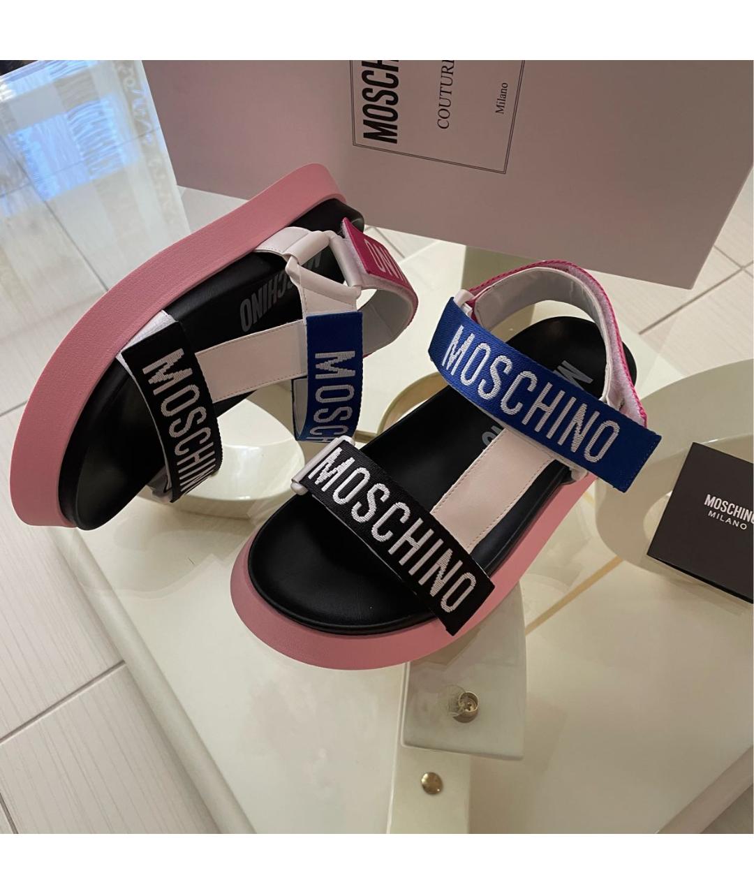 MOSCHINO Текстильные сандалии, фото 2