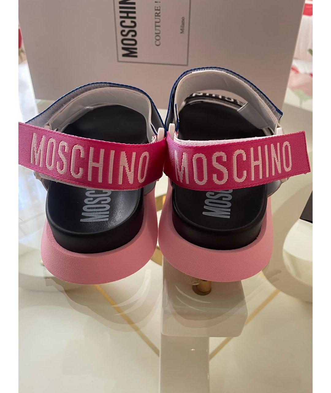 MOSCHINO Текстильные сандалии, фото 4