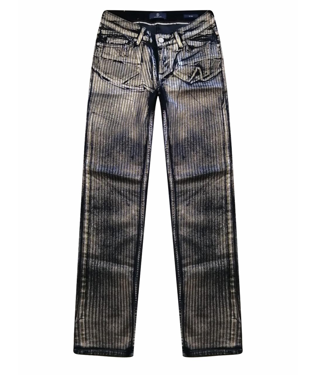 BOGNER Темно-синие хлопко-эластановые прямые джинсы, фото 1