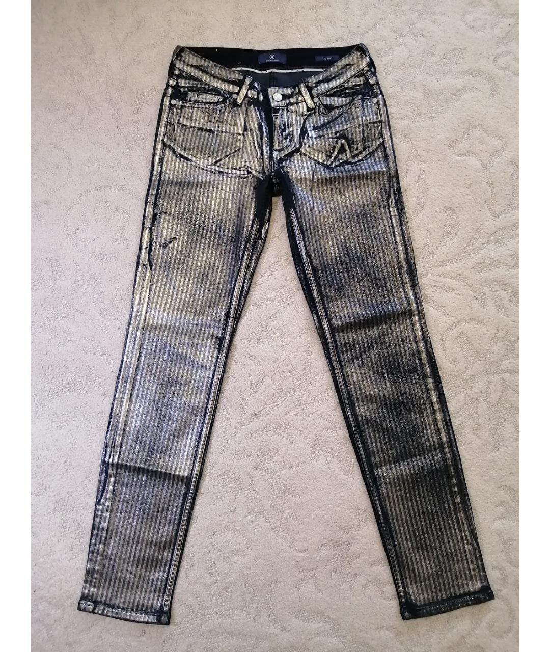 BOGNER Темно-синие хлопко-эластановые прямые джинсы, фото 10