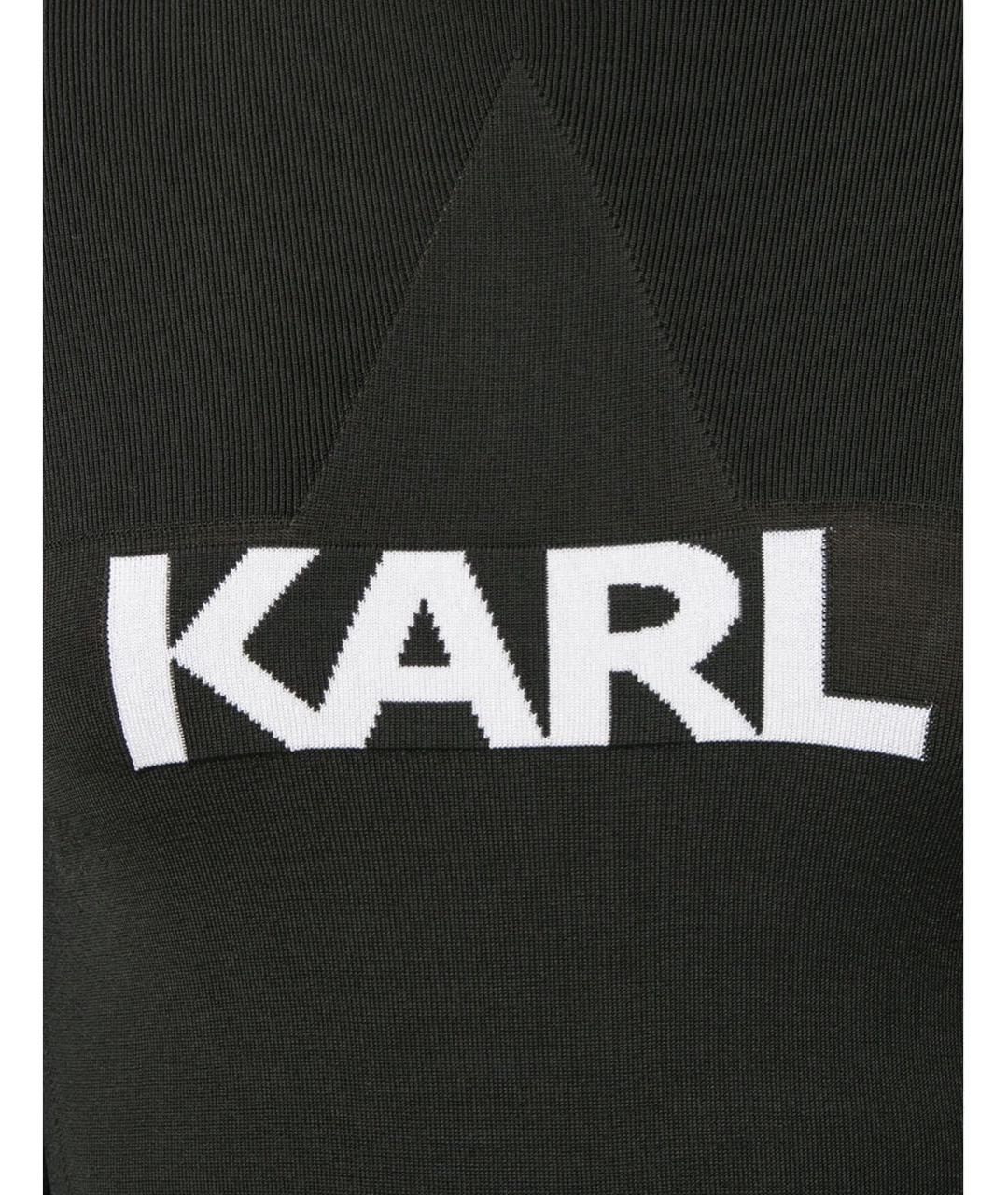 KARL LAGERFELD Черный джемпер / свитер, фото 2