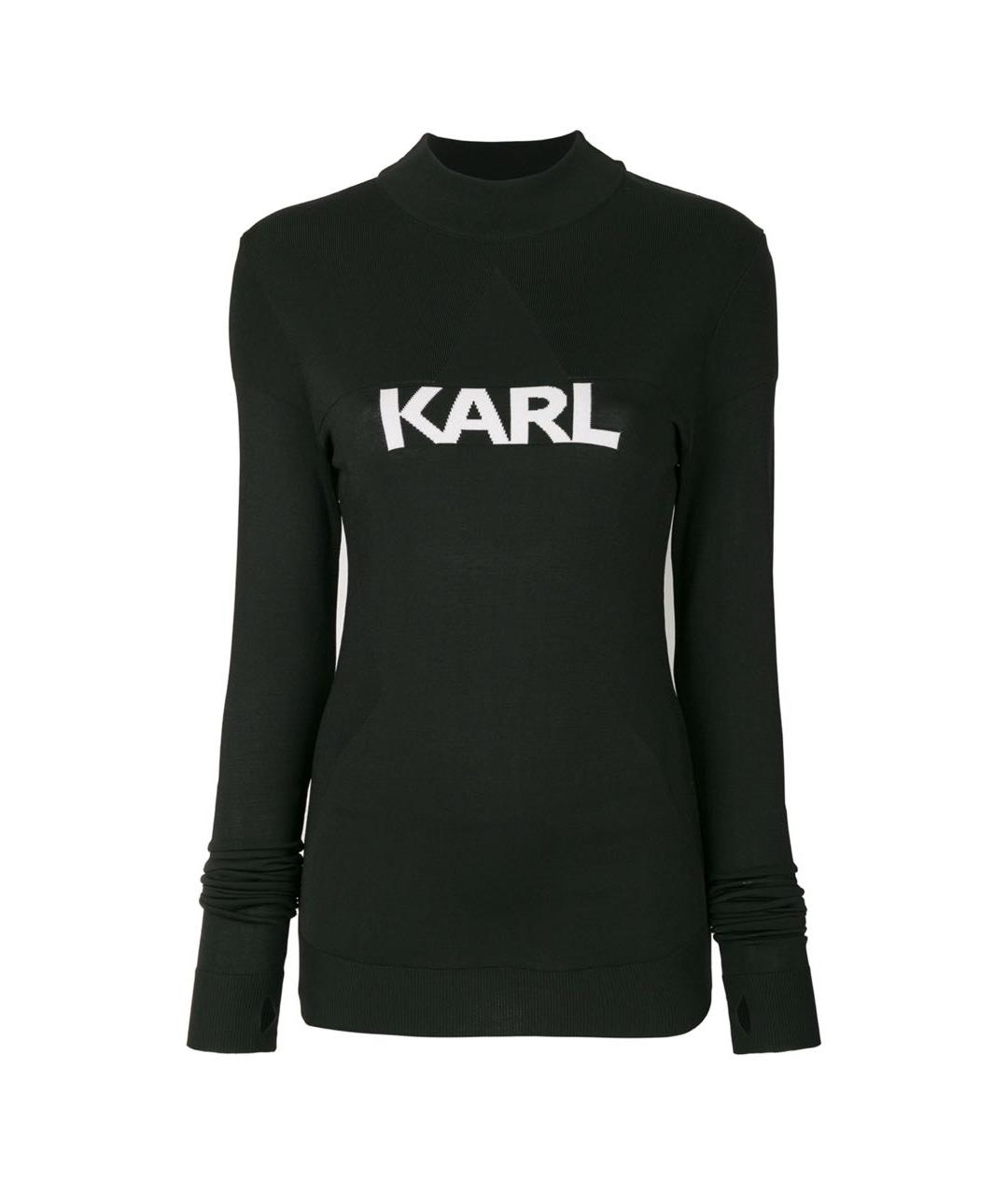 KARL LAGERFELD Черный джемпер / свитер, фото 1