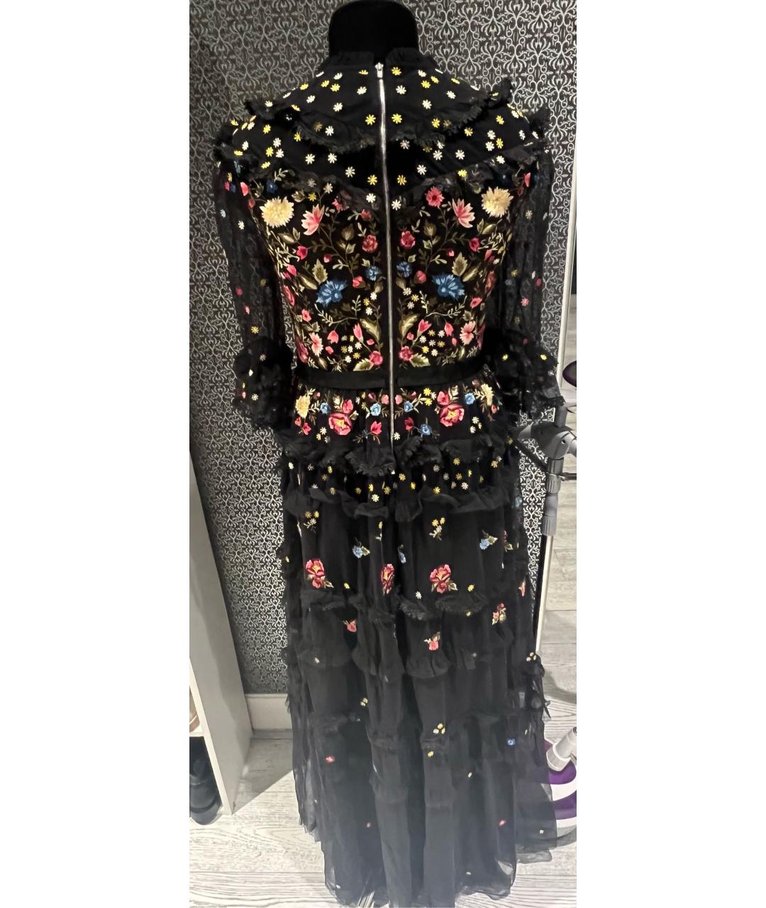 NEEDLE & THREAD Черное полиэстеровое вечернее платье, фото 2