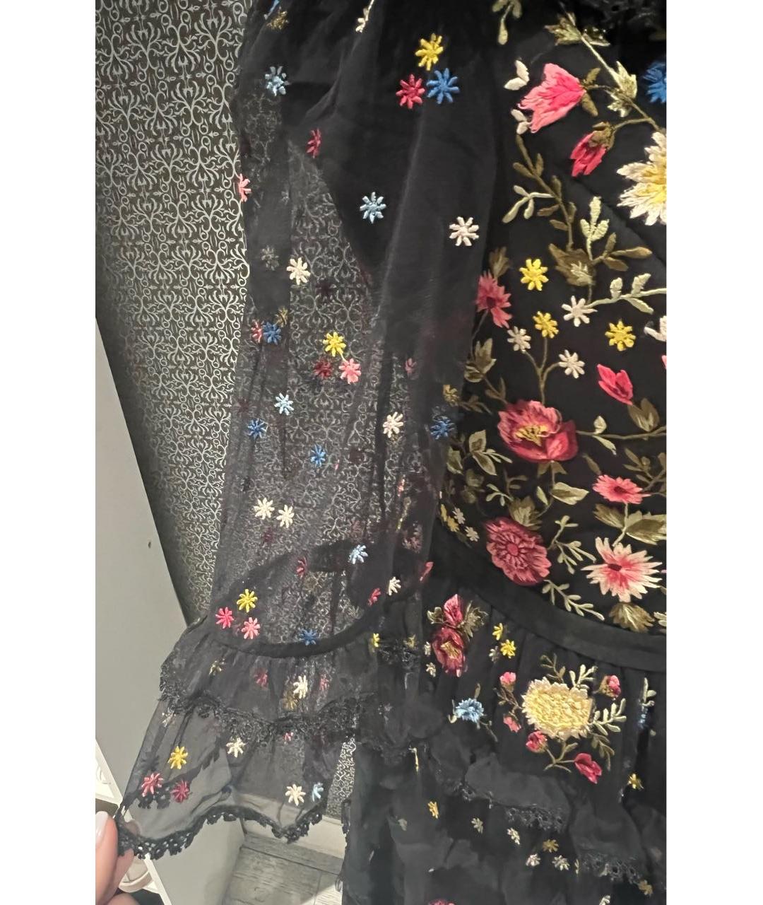 NEEDLE & THREAD Черное полиэстеровое вечернее платье, фото 6