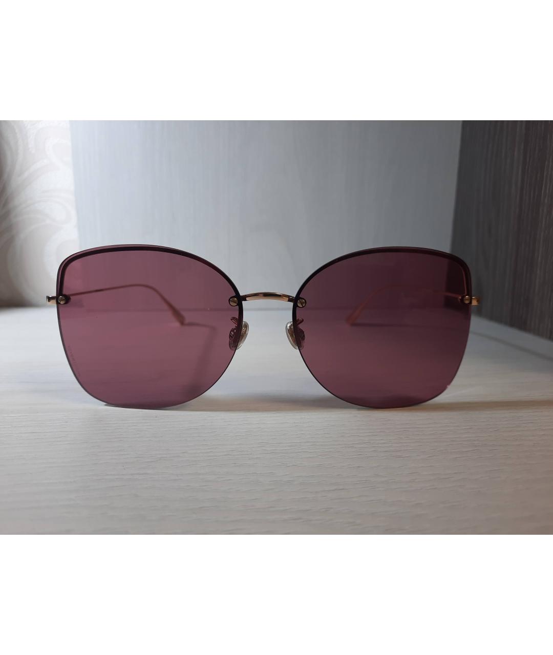 DIOR HOMME Розовые металлические солнцезащитные очки, фото 8