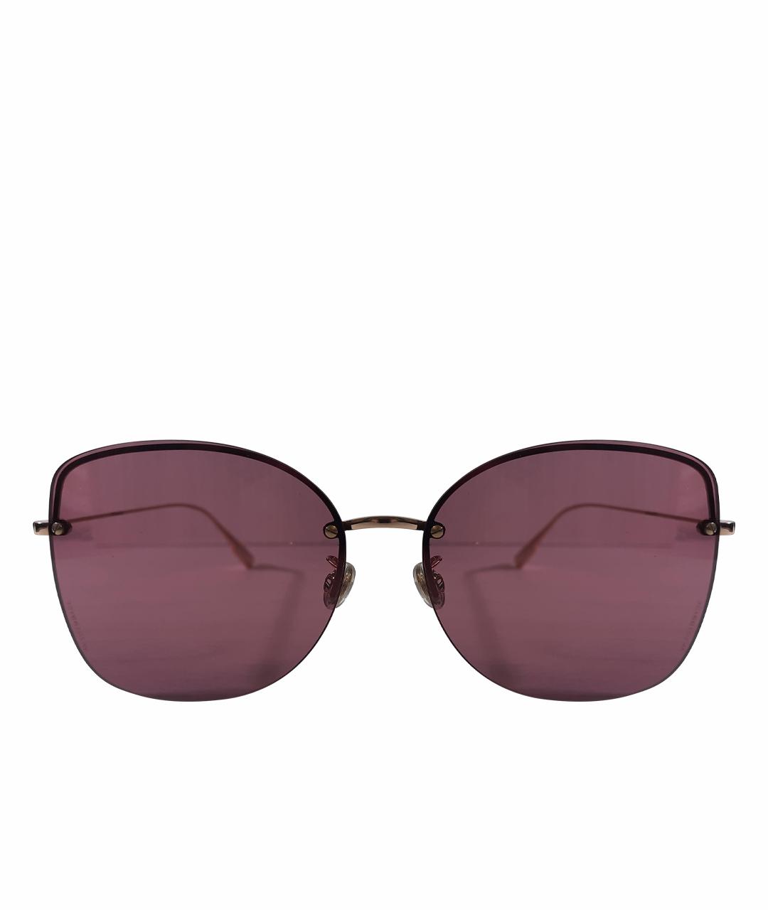 DIOR HOMME Розовые металлические солнцезащитные очки, фото 1