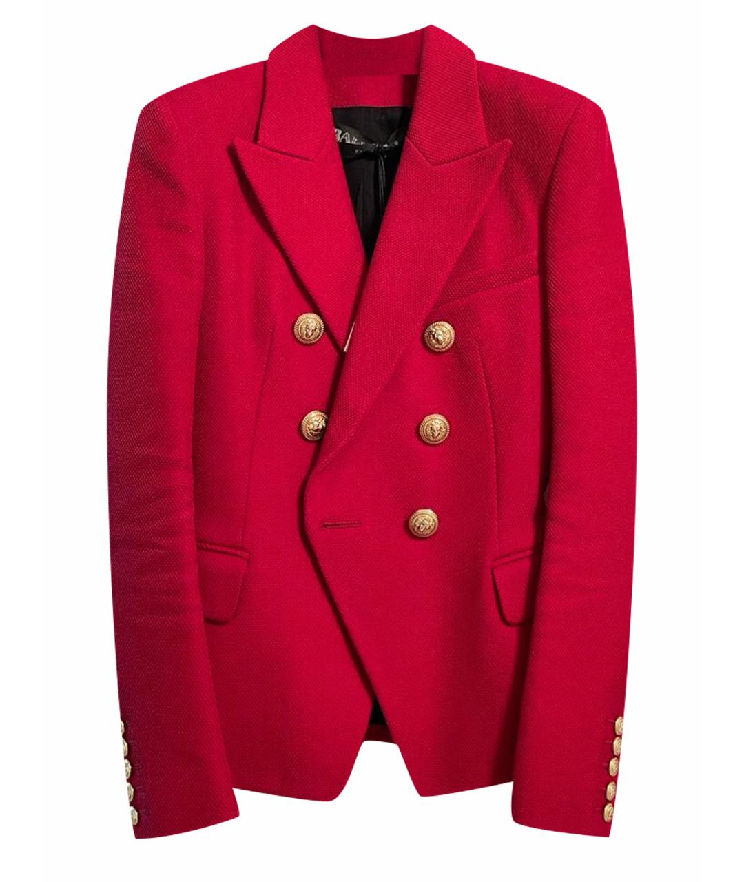 BALMAIN Красный жакет/пиджак, фото 1