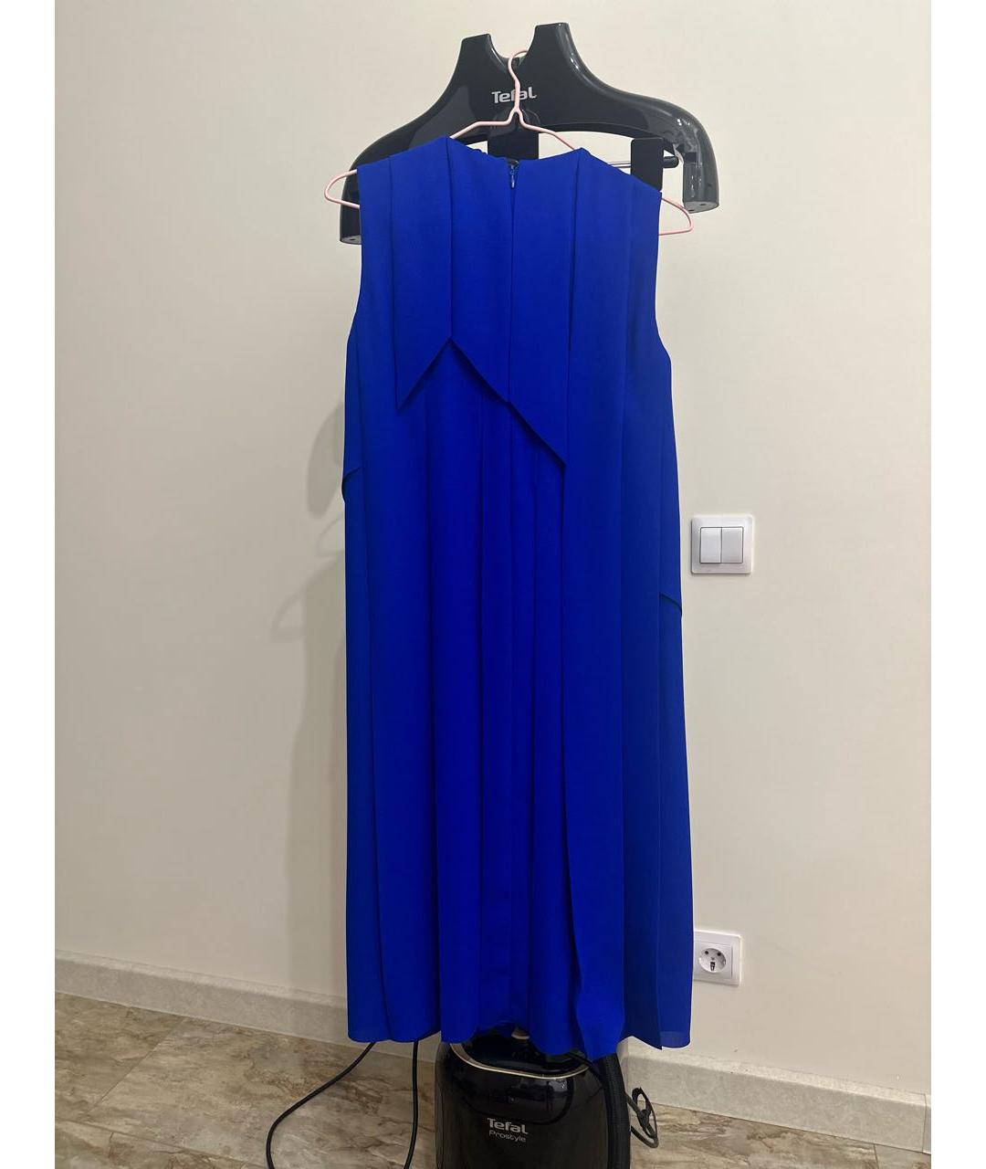 COS Синее полиэстеровое вечернее платье, фото 2