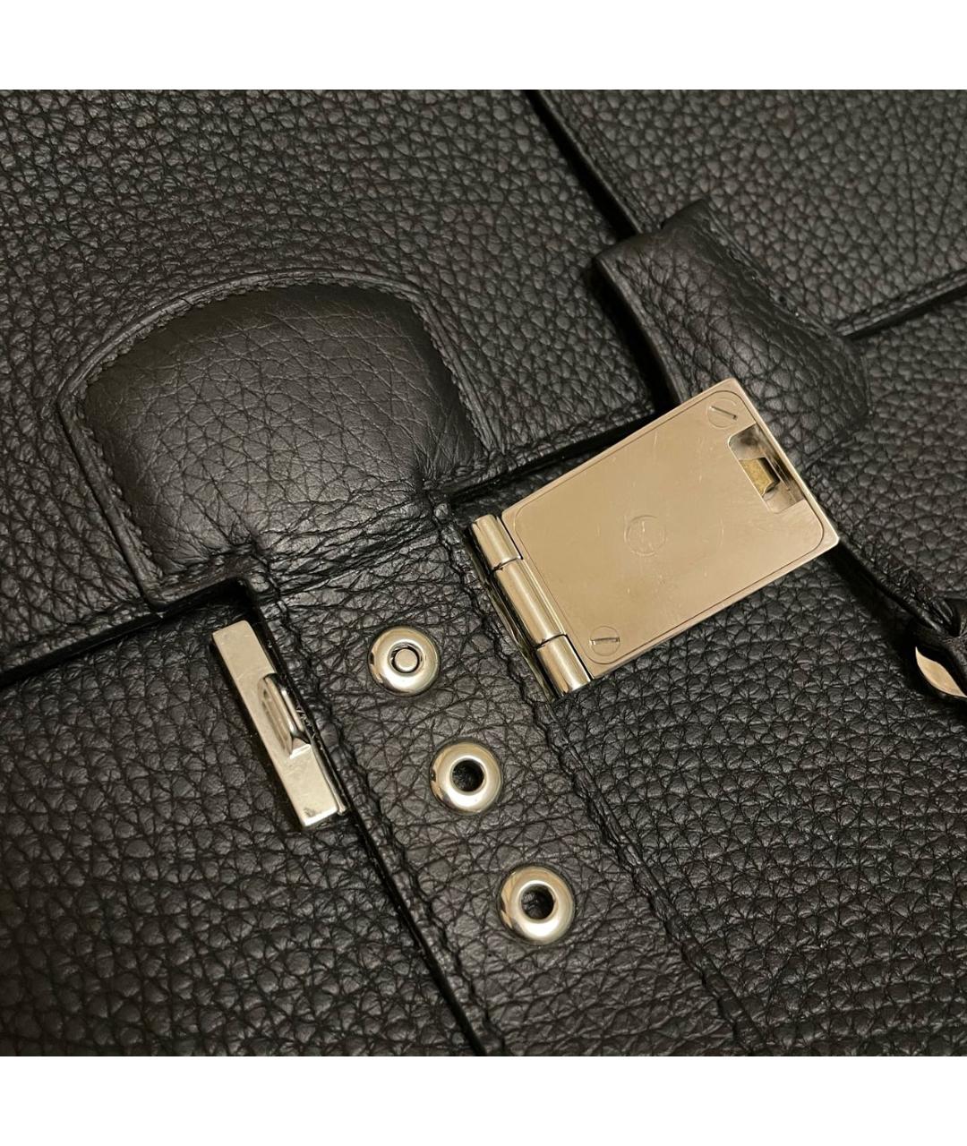 HERMES PRE-OWNED Черный кожаный портфель, фото 5