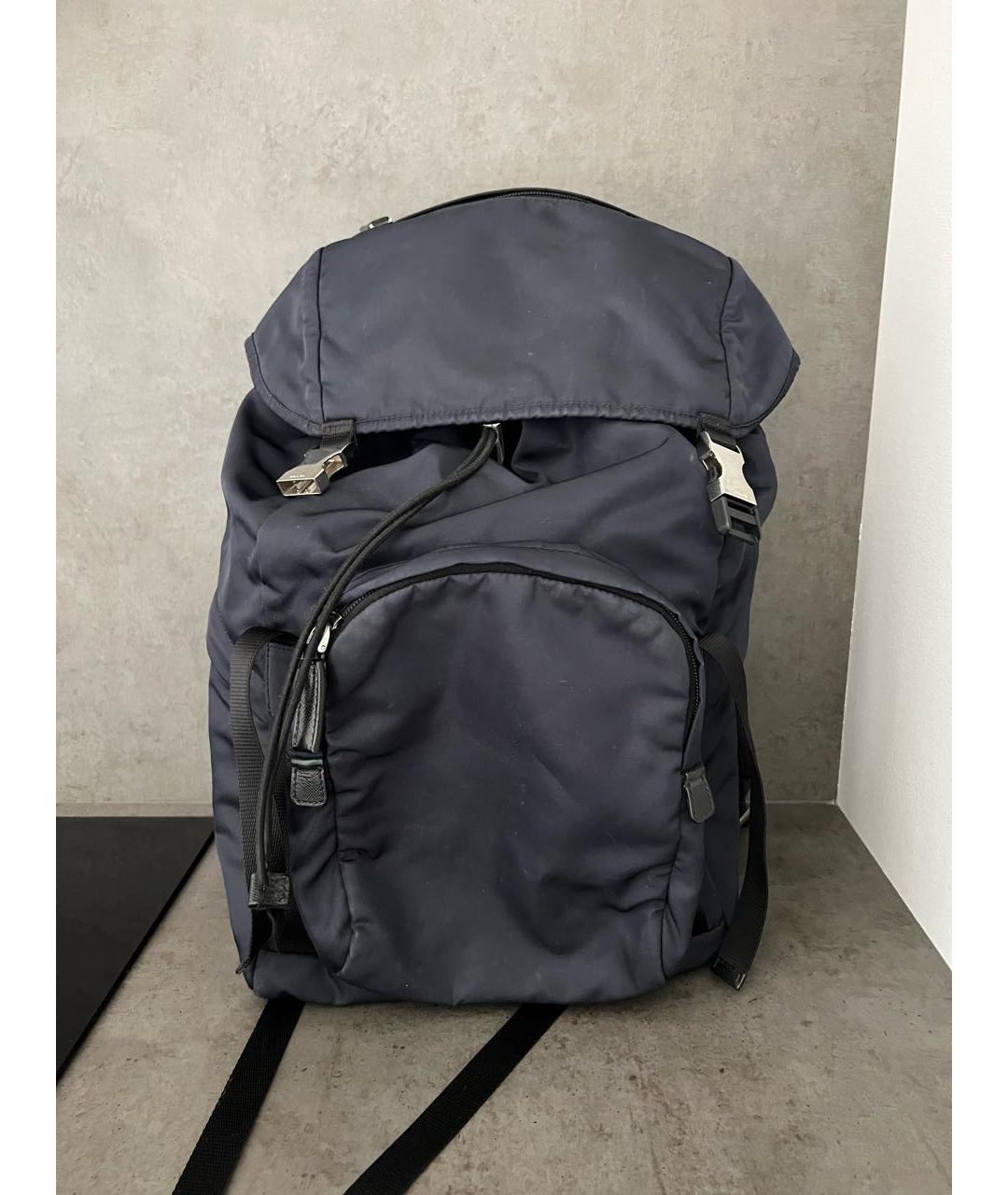 PRADA Темно-синий рюкзак, фото 5