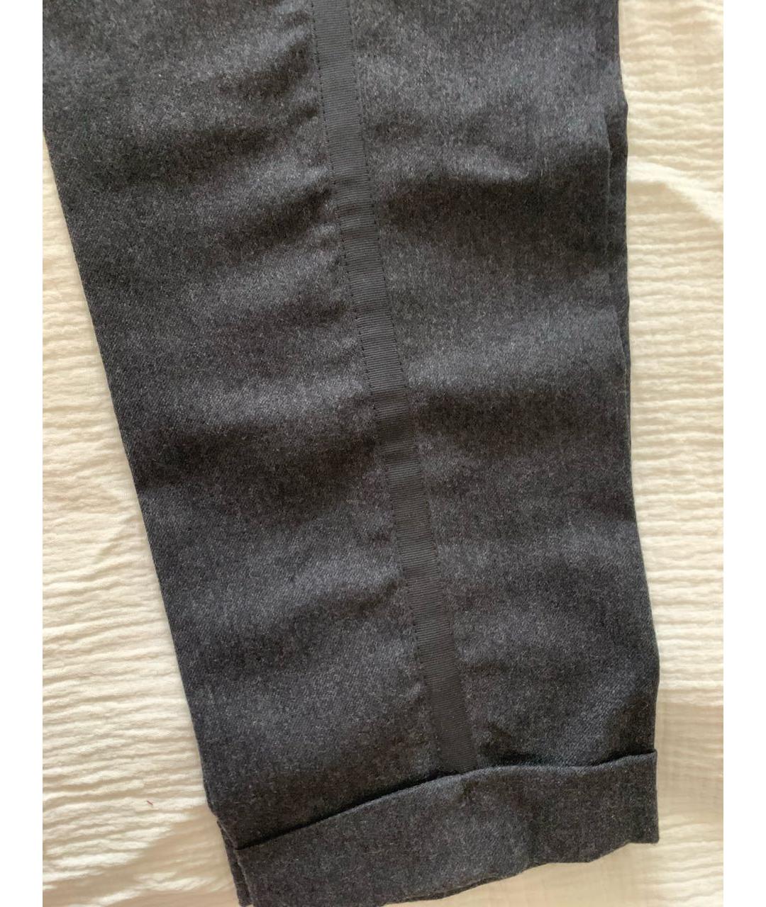 ALBERTA FERRETTI Черные шерстяные брюки и шорты, фото 4
