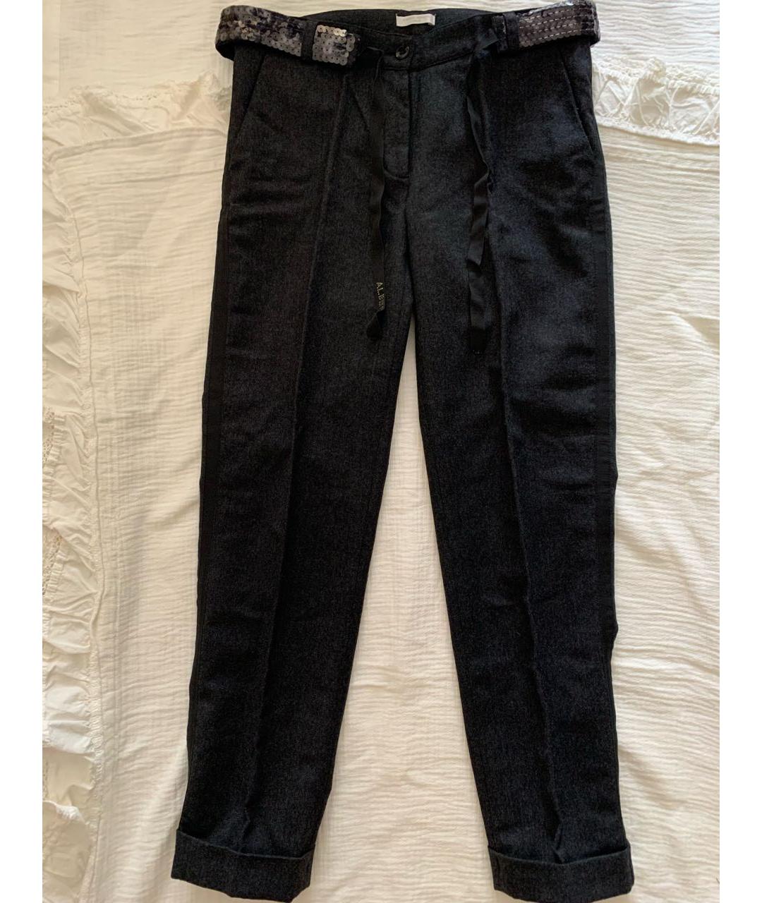 ALBERTA FERRETTI Черные шерстяные брюки и шорты, фото 8
