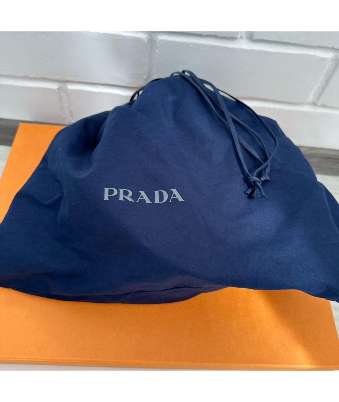 PRADA Черная синтетическая панама, фото 5