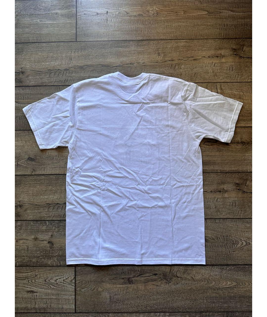 SUPREME Белая хлопковая футболка, фото 2