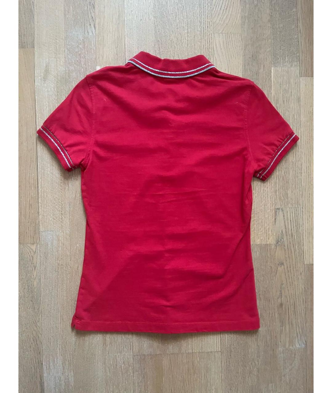 FAY Красная хлопковая футболка, фото 2