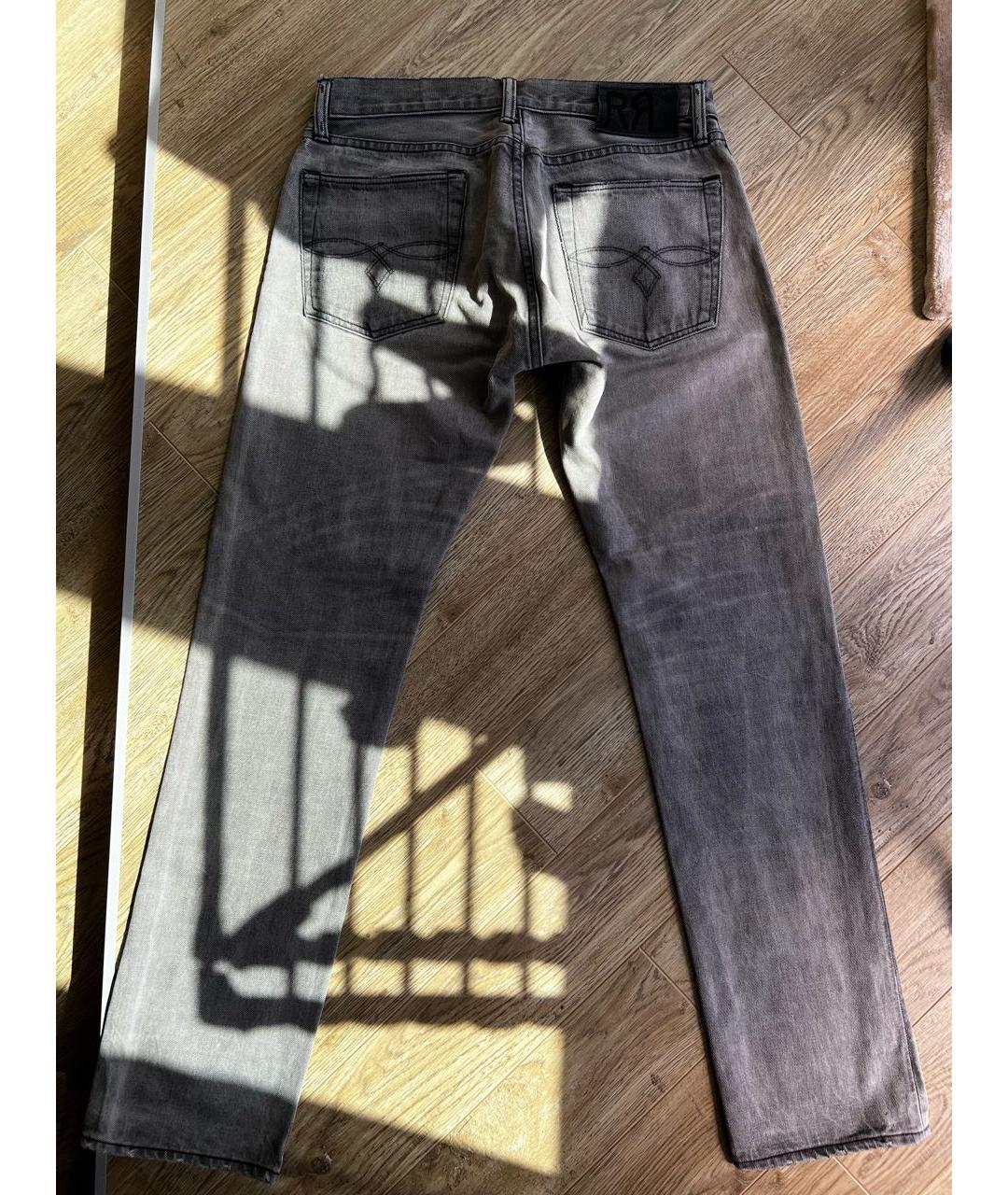 RALPH LAUREN Серые хлопковые джинсы, фото 2