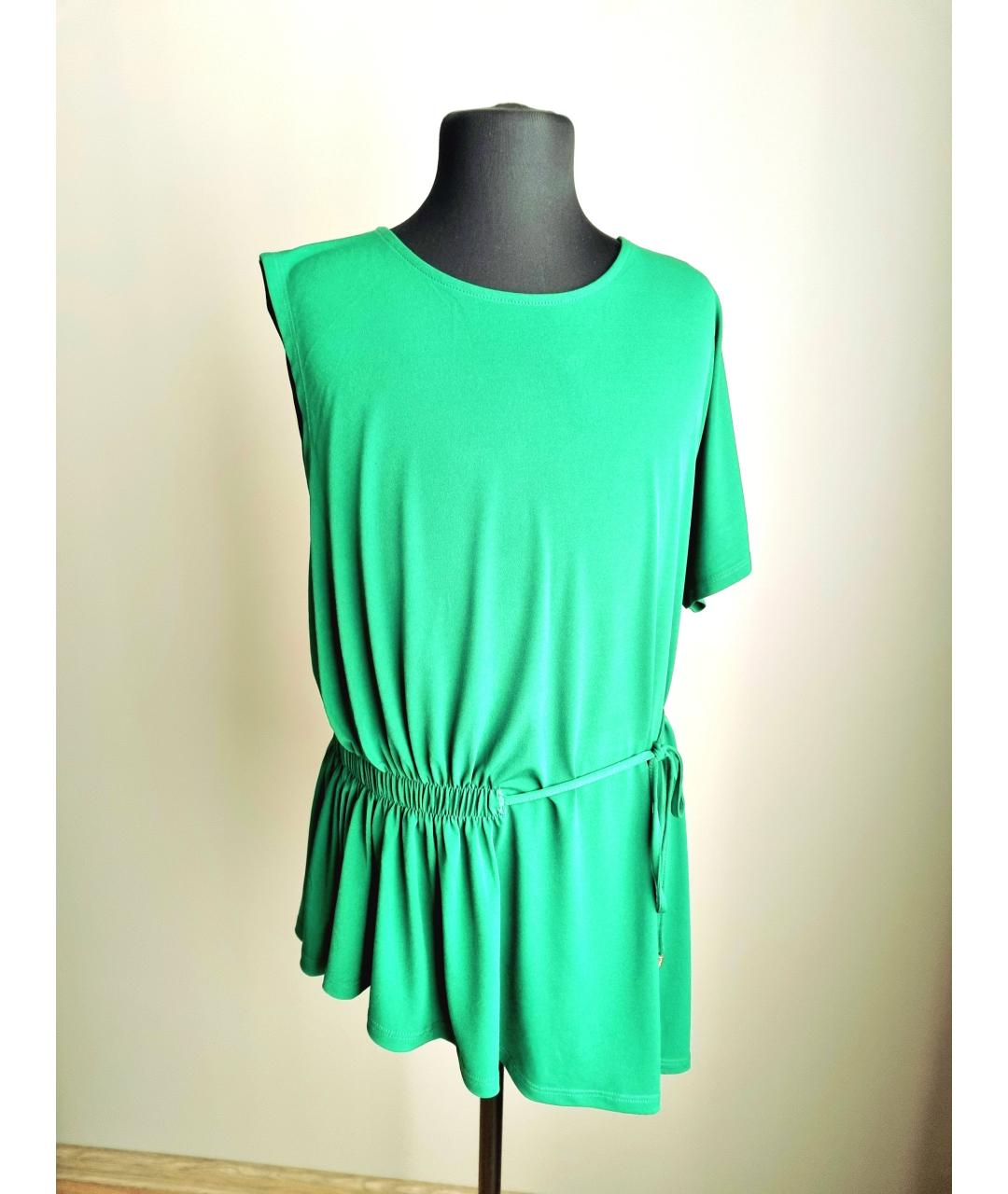 DKNY Зеленая полиэстеровая блузы, фото 5