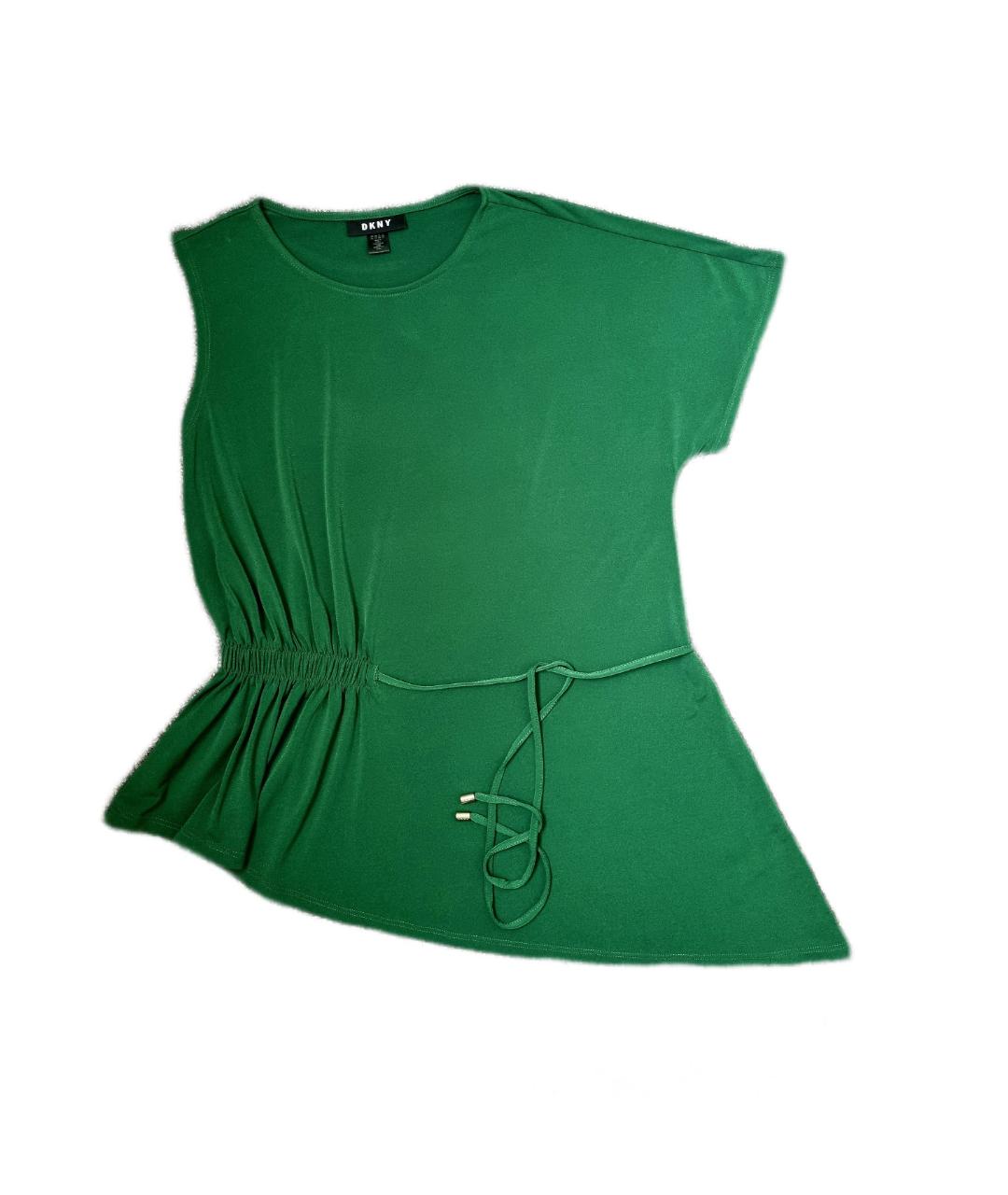 DKNY Зеленая полиэстеровая блузы, фото 1