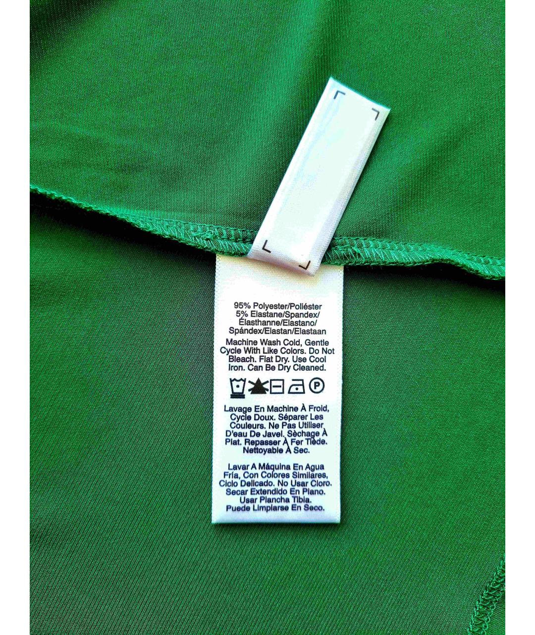 DKNY Зеленая полиэстеровая блузы, фото 4