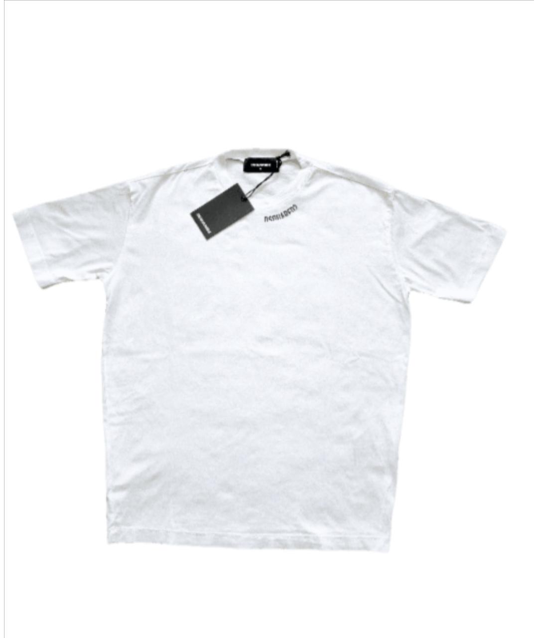 DSQUARED2 Белая хлопковая футболка, фото 3