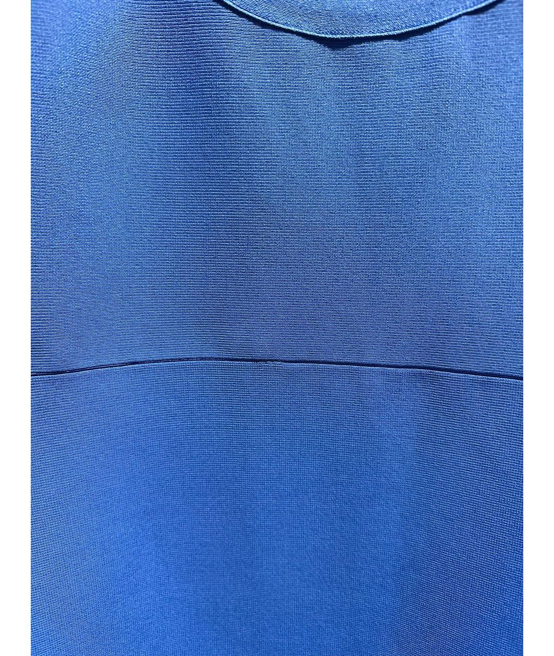 BCBG MAXAZRIA Синее вискозное повседневное платье, фото 4