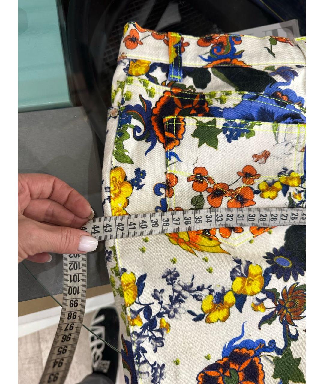VERSACE Мульти деним юбка мини, фото 6