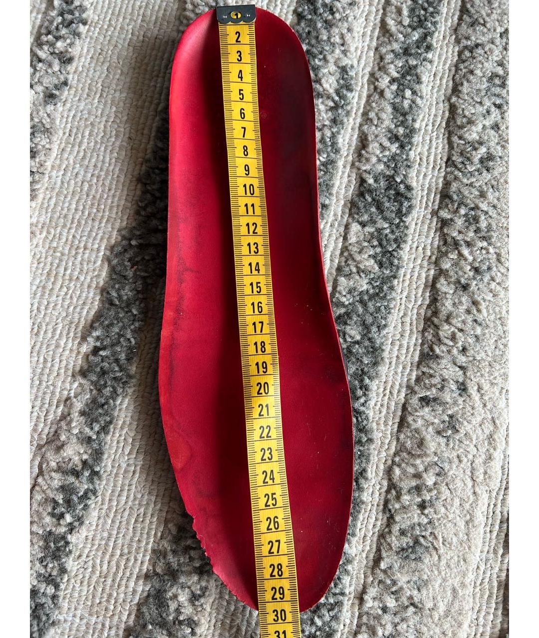 LOUIS VUITTON Красные кожаные высокие кроссовки / кеды, фото 6